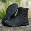 Zapatos de Senderismo para Entrenamiento al Aire Libre de Gran Tamaño Transfronterizos en Color Negro y Arena, Resistentes a Impactos, Adecuados para Personas Mayores, Estilos de Corte Medio-Alto y Medio