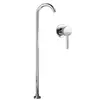 Grifo de piso de acero inoxidable, grifo de bañera, grifo dividido, grifo de lavabo con pedestal, grifo de lavabo de columna