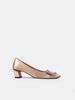 2026 Início da Primavera Rv Salto Médio Sapatos Femininos Individuais Bico Quadrado Cetim Strass Socialite Sapatos de Casamento Sapatos de Trabalho Atacado Moda
