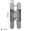 Bisagra Oculta de Aleación de Zinc Bisagra de Cruz Bisagra Invisible Bisagra Invisible Ajustable Tridimensional Bisagra Especial para Puertas Invisibles