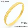 Pulsera de Acero Inoxidable Kalen para Mujer, Estilo Europeo y Americano, Personalizada, Tachonada con Diamantes Irregulares, Chapada en Oro de 18 Quilates, Pulsera de Lujo de Alta Gama