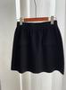Pantalones con Falsa Solapa de Estilo Coreano Falda Tejida con Empalme Falda Corta para Mujer 2025 Otoño e Invierno Nuevo Falda de Cintura Alta Ajustada a la Cadera 1247