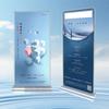 Suporte de Banner Roll-Up, Display de Porta, Suporte de Chão para Publicidade, Suporte X para Cartaz, Display Roll-Up de Liga de Alumínio