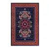 Tapete persa estilo vintage para sala de estar, quarto, varanda, cabeceira da cama, hall de entrada; tapete de chão à prova de poeira, resistente à sujeira, resistente ao desgaste, antiderrapante