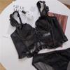 Sutiã sexy de osso de peixe com manga morcego, peça única, feminino, fino, estilo francês, renda, para peito pequeno, push-up, anti-queda