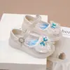Zapatos de Princesa para Niñas Primavera y Otoño 2026 Nueva Moda Zapatos de Cuero de Suela Suave para Niñas Pequeñas con Pedrería y Zapatos de Cristal Brillantes para Bebés