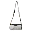 Bolso Cilíndrico de Lujo Ligero de Moda 2026 Nuevo Bolso Boston Vintage Acolchado con Estampado de Color Contrastante Bolso Cruzado