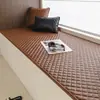 Almofada de janela estilo minimalista, modelo novo 2026, à prova d'água e resistente a manchas, adequada para todas as estações, almofada de assento de janela em couro, tapete antiderrapante, atacado