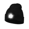 Chapéu de LED Popular da Amazon, Chapéu de Tricô com Iluminação Quente, Chapéu para Caminhada Noturna, Chapéu de Pesca, Chapéu Luminoso de LED para Proteção contra o Frio ao Ar Livre