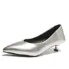 Zapatos de Tacón Alto con Puntera Puntiaguda y Pedrería Estilo Francés para Mujer, Modelo Nuevo Primavera 2026 Principios de Primavera, Tacón Fino, Talla Grande, Zapatos Negros de Vestir Versátiles para Mujer