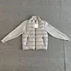 Chamarra de Algodón KuaJing Familia M Cuello Alto Parche de Punto en Mangas Corte Ajustado Versión sin Capucha Ropa de Abrigo Estilo Casual Light Old Money