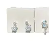 ¡Esperando con ansias el verano! Pendientes de estrella y luna azul con diseño de nicho, pendientes transparentes, joyas de tesoros para mujeres.