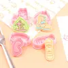 Molde para Galletas Serie de Esquí 3D Dibujos Animados Gafas de Esquí Molde Snowboarder Simulado Galletas Impresas DIY