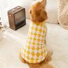 Otoño e invierno cálido perro marca de moda perro grande suéter de forro polar patchwork golden retriever perro mediano y grande samoyedo sudadera ropa para mascotas