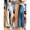 ¡Magia para alargar las piernas! 26 Pantalones acampanados adelgazantes de otoño para mujer, elasticidad en cuatro direcciones, pantalones de campana que disimulan la figura H082103