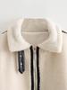 Exportación Transfronteriza Venta al Por Mayor Ropa de Mujer 2023 Nuevo Zaura Otoño e Invierno Lana de Cordero Solapa Cárdigan Felpa Chaqueta