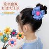 Accesorios para el cabello para niñas, linda vara rizadora de flores, cabeza de bola, artefacto para trenzar el cabello, tocado para niñas, rizador de cabello con bráctea de flores para niñas