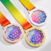 Medalla de cristal de baloncesto, maratón, juegos infantiles generales, competición, equipo, medalla de metal, honor creativo, venta al por mayor