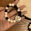 Novo Estilo de Natal Glaceado Boneco de Neve Homem de Açúcar Pulseira de Contas Vermelhas e Verdes Pulseira Doce Fofa Coringa