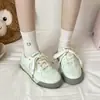 Tênis Brancos Fofos de Solado Grosso Versátil Casual Estudante Board Shoes Feminino 2026 Novo Outono/Inverno Tênis Pão Quente Feminino