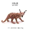 Mini Modelos de Animais Realistas Transfronteiriços: Veado, Lince, Esquilo, Ouriço, Castor, Raposa Figuras de Brinquedo Sólidas
