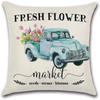 Vendas Diretas de Fábrica Capas de Almofada Estampadas Personalizadas Florais de Primavera Decoração de Atmosfera para Casa Capas de Almofada para Sofá Capas para Assento de Carro
