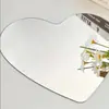 Pegatinas de Pared Autoadhesivas de Espejo Acrílico con Forma de Corazón Transfronterizas Pegatinas de Espejo con Forma de Corazón de 1 mm Espejo Cosmético Espejo Suave Espejo de Tocador