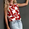 Camisas para Mujer Estilo Europeo y Americano Estampado Regular 2026 Nuevas Sencillas Adelgazantes Tops Versátiles de Verano Mangas Cortas para Mujer