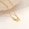 Acero de Titanio Hebilla M que no se decolora Cadena Hueso de Serpiente 2024 Nuevo Collar Sencillo para Mujer Cadena Plana Versátil para el Trabajo Cadena para la Clavícula