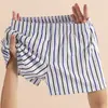 Dropshipping Roupa Íntima Masculina Plus Size com Botão Falso de Algodão Puro Respirável Solta Boxer Briefs Calças de Quatro Cantos para Meninos