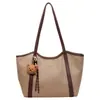 Bolsas Transfronteiriças Yuezhi 2026 Nova Bolsa Simples Feminina Bolsa de Ombro Fashionável de Grande Capacidade Bolsa Tote de Alto Padrão com Contraste de Cores