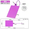 Etiqueta de Plástico Colgante 100*100 Integrada con Tarjeta Zhongtong Yunda Anneng Etiqueta de Identificación Etiqueta de Etiqueta de Lazo de Cable para Entrega Express