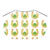 St Hecho a Medida de Fábrica. Capas Verdes de San Patricio para Niños, Niñas y Niños, Capas Impresas con Trébol de Cuatro Hojas con Cordones, Capas Grandes