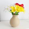 Lirio de cala mini de PU flor hecha a mano flor artificial flor de PU flor de seda flor seca flor falsa rama única pequeño Lirio de cala fábrica mayoreo