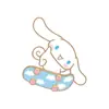 Clip de PP Desenho Animado Sanrio Cachorro de Orelha Grande Clip para Armazenamento de Arquivos Cachorro Yugui Clip de Cauda Longa para Provas Clip Fofo de Lado Único