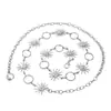Joyas Transfronterizas Amazon Más Vendido Cadena Corporal Chica Sexy Cadena de Cintura Solar Europea y Americana Cinturón Metálico para Mujer