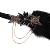 Acessórios de cabelo com plumas Estilo Grande Gatsby para mulheres, festa de despedida de solteira, jantar de gala, apresentação, tiara de cabelo em estoque