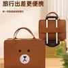 Nueva Bolsa de Almacenamiento de Viaje de Dibujos Animados para Niños Bolsa de Viaje de Gran Capacidad Bolsa Linda de Fieltro Bolsa con Ruedas Bolsa de Almacenamiento