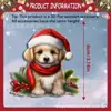 Juego de 12 Adornos Colgantes Navideños para Perros Transfronterizos Decoración Navideña de Madera Regalo Perfecto Colgante Navideño Creativo