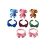 Libro Rojo Pequeño Oso de terciopelo azul Klein anillo abierto anillo de felpa blanca material para manualidades venta al por mayor