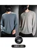 Camiseta de Manga Larga de Seda de Hielo para Hombre en Verano, Malla Holgada, Transpirable, de Secado Rápido, Protección Solar, Top Climatizado, Capa Base para Exteriores, Estilo Delgado