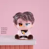 Nuevas decoraciones de figuras lindas 2D, cajas sorpresa y bolsas sorpresa creativas y de moda, adornos de resina para escritorio, juguetes giratorios