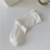 Calcetines de Algodón Puro para Mujer Cuatro Estaciones Calcetines Blancos Sueltos Algodón de Xinjiang 10 Antibacterianos Absorbentes de Sudor Resistentes al Olor Anti-Pilling Calcetines Zhuji