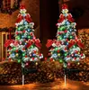 Luces Solares para Suelo de Árbol de Navidad Nuevas Transfronterizas, Luces de Paisaje para Patio Exterior, Decoración de Jardín y Césped, Luces de Ambiente