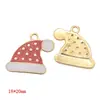 Série de Natal Popular Transfronteiriça Pingentes de Esmalte Desenho Animado Acessórios de Joias de Liga DIY Charms para Colar Pulseira