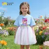 Chica Caza Kpop Transfronteriza Grupo de Chicas Atuendo de Verano 2026 Nuevo Falda Tutú de Malla de Manga Corta para Niños Estilo Princesa