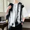 Camiseta de Verano Unisex de Manga Corta con Estampado, Marca de Moda, Corte Holgado, Top Casual para Pareja, Manga Media, Tallas Grandes