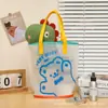 Bolsa de Mano Semitransparente de PVC en Forma de Oso Jelly Bolsa de Playa Bolsa de Natación Bolsa para Mamá Bolsa Jelly Fitness Casual Versátil