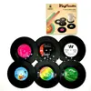 Posavasos retro para discos de vinilo, manteles individuales aislantes para CD, posavasos creativos de vinilo para café, fabricantes al por mayor