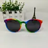 Gafas de Sol para Niños Prueba de Caída de Bola Fda Gafas Arcoíris para Fiesta Regalos Promocionales de Exportación Gafas de Plástico
